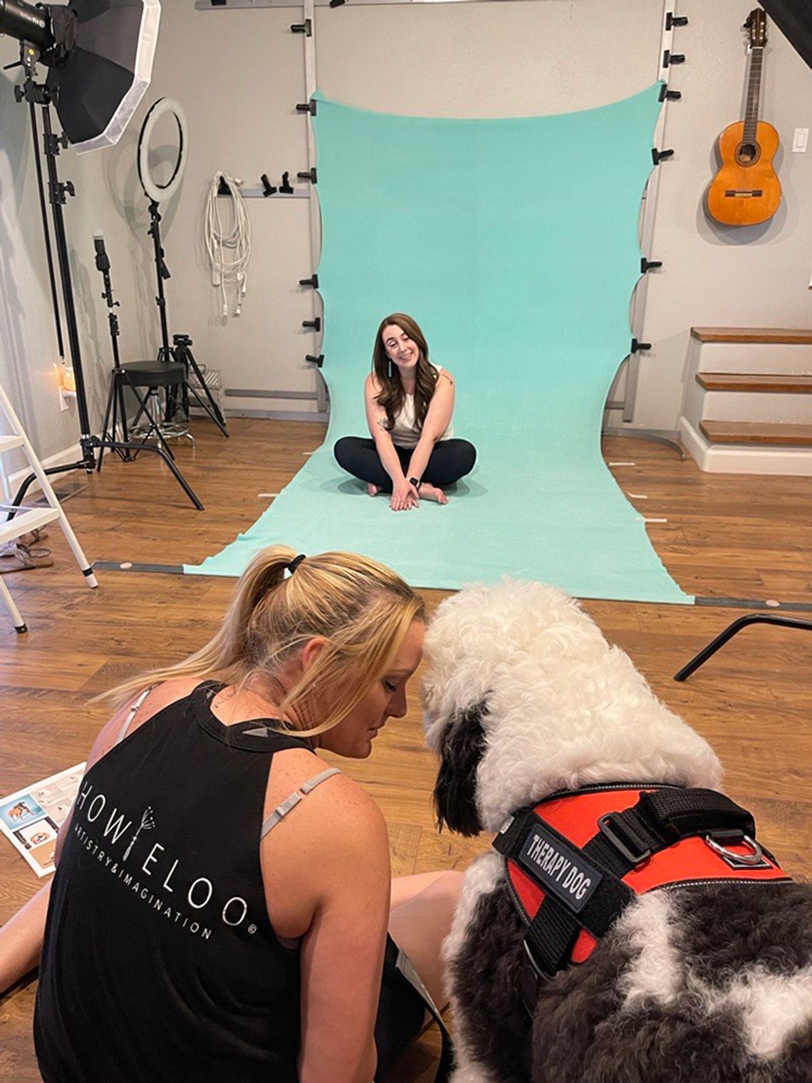 Celebrity Photo Shoot for Hank the CASA Therapy Dog