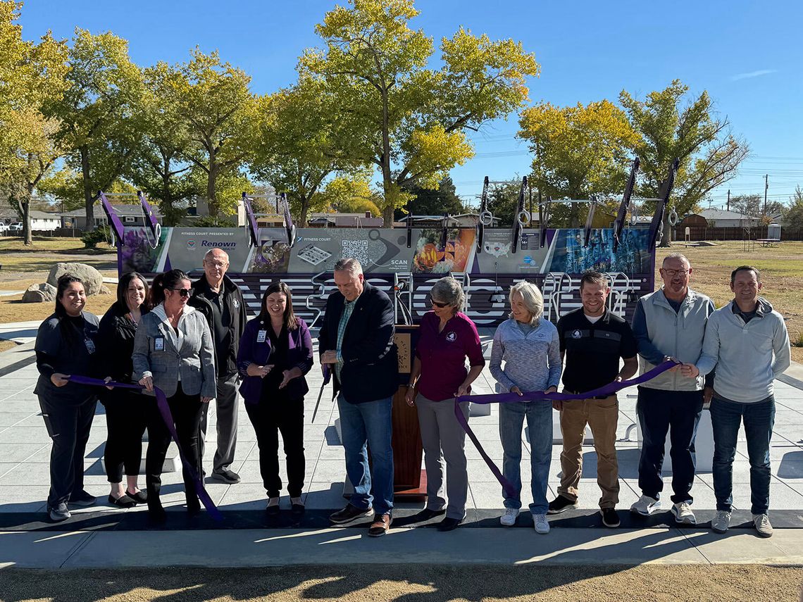 City Leaders Dedicate New Fitness Court at Laura Mills Park City Leaders Dedicate New Fitness Court at Laura Mills Park
