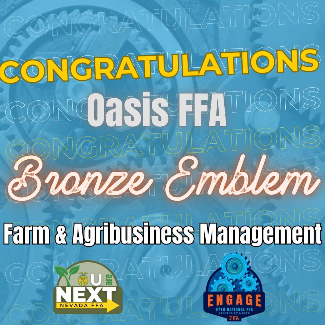 Congratulations to Oasis and CCHS FFA Students for National Honors