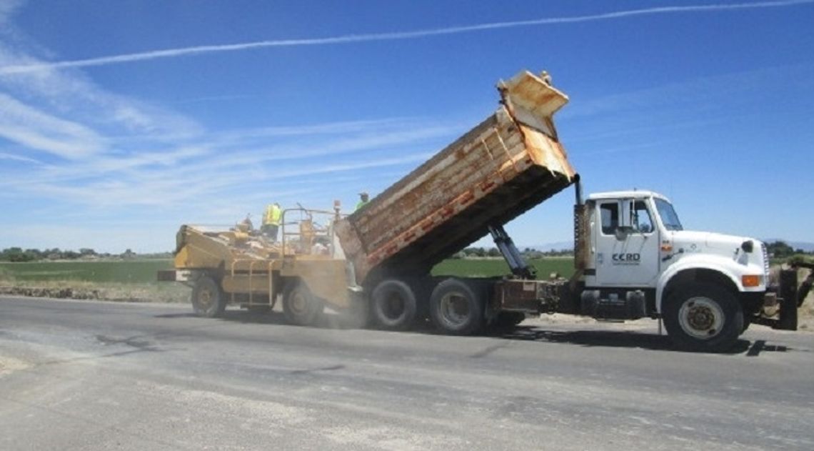 County Road Department paving project underway