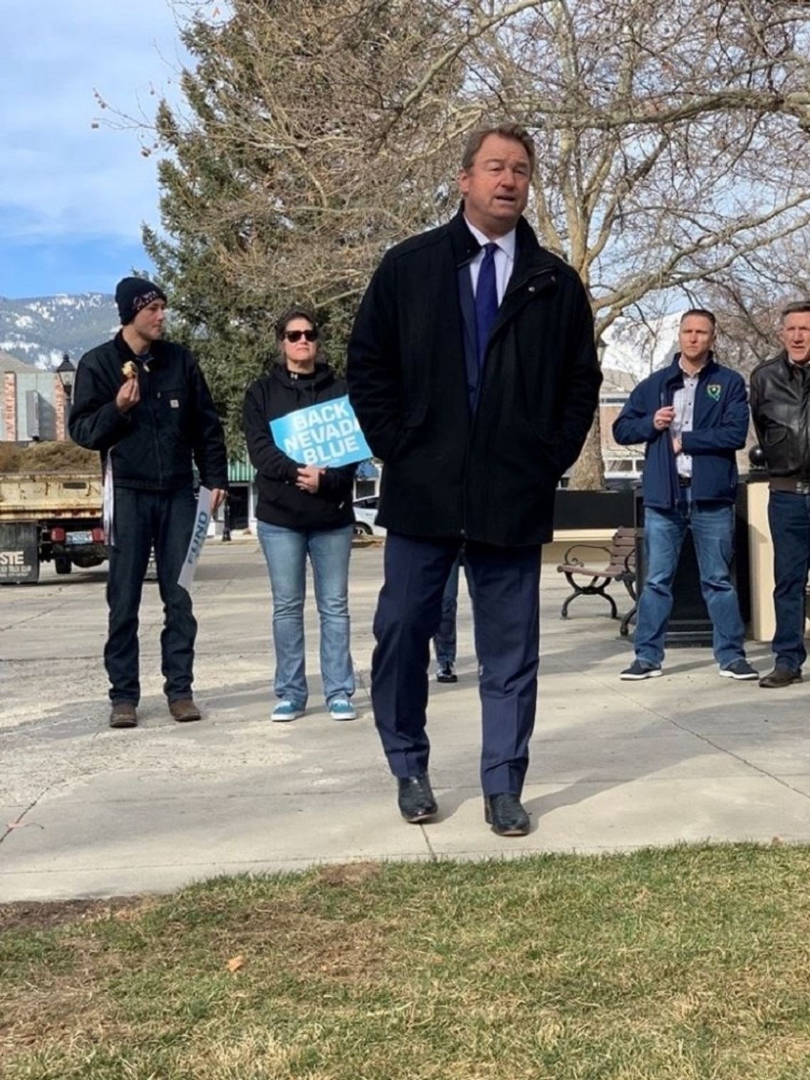 Dean Heller Speaks at Fund the Police Rally Before Declaring for Governor