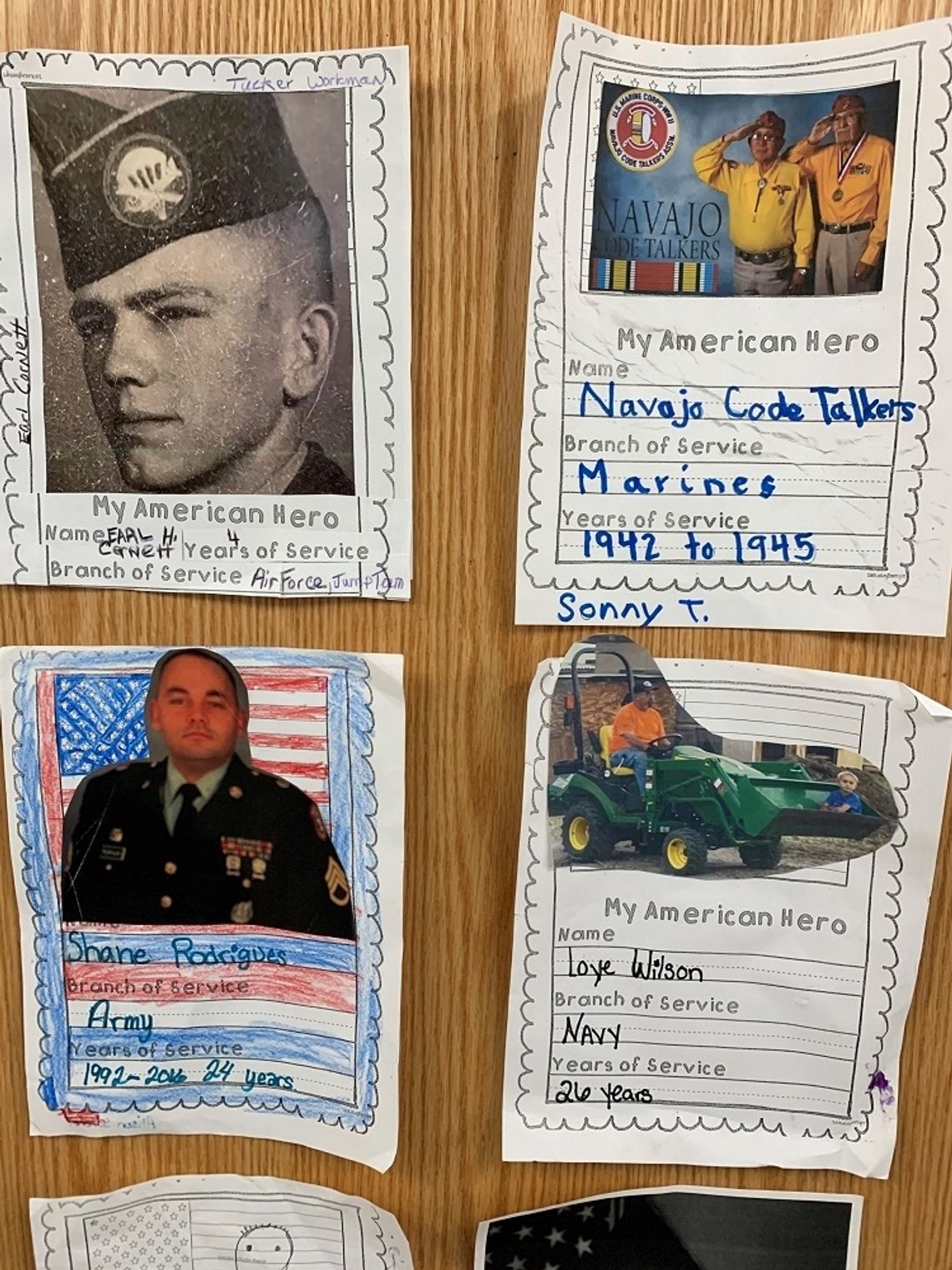 E.C. Best Second Graders Honor Veterans