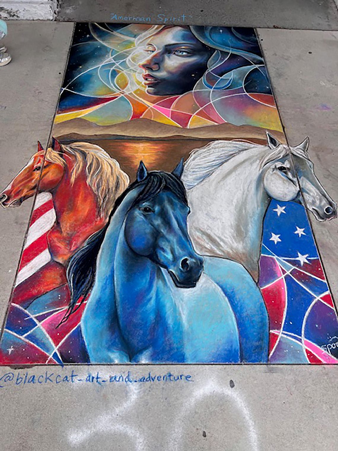 Fallon’s First Chalk Festival Draws Artists, Crowds to Downtown