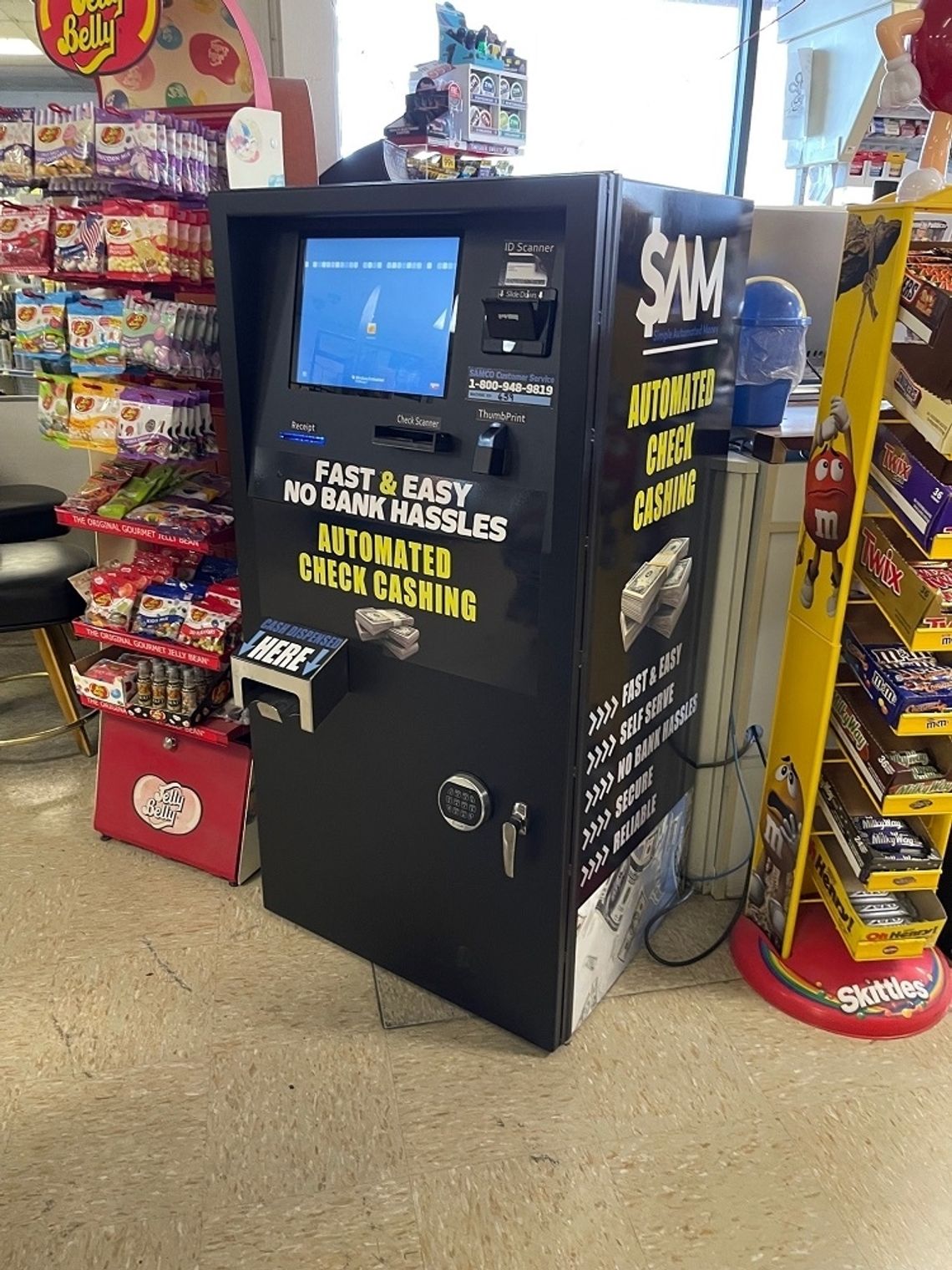 Fallon’s First Check Cashing Machine at Grand Slam
