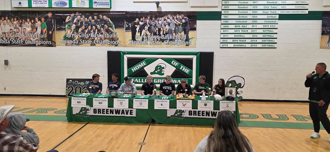 Greenwave athletes make it official on signing day