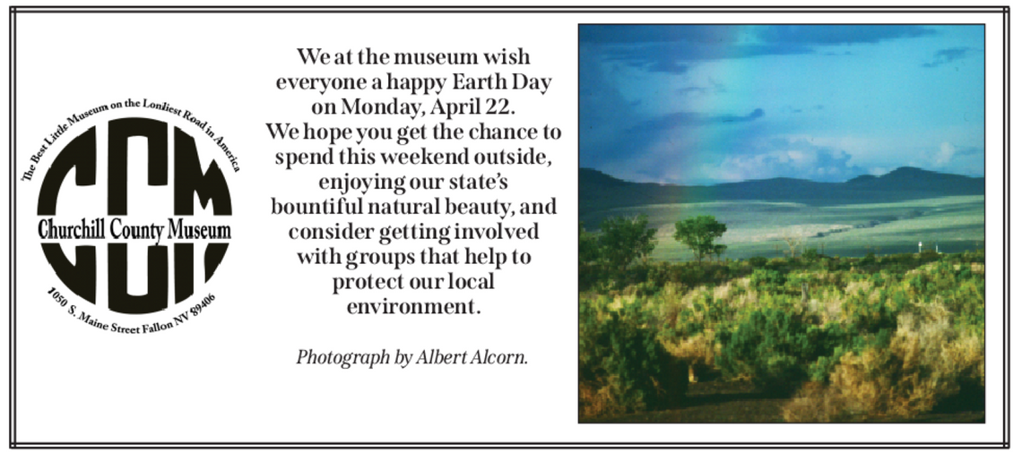 Happy Earth Day from Churchill County Museum