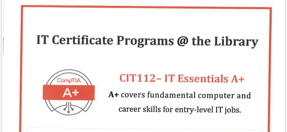 IT Certificate Programs Available