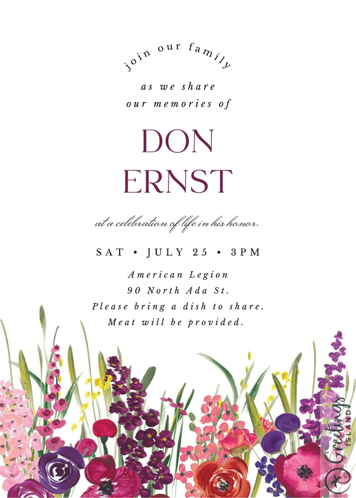 Join the Family as memories of Don Ernst are shared Join the Family as memories of Don Ernst are shared
