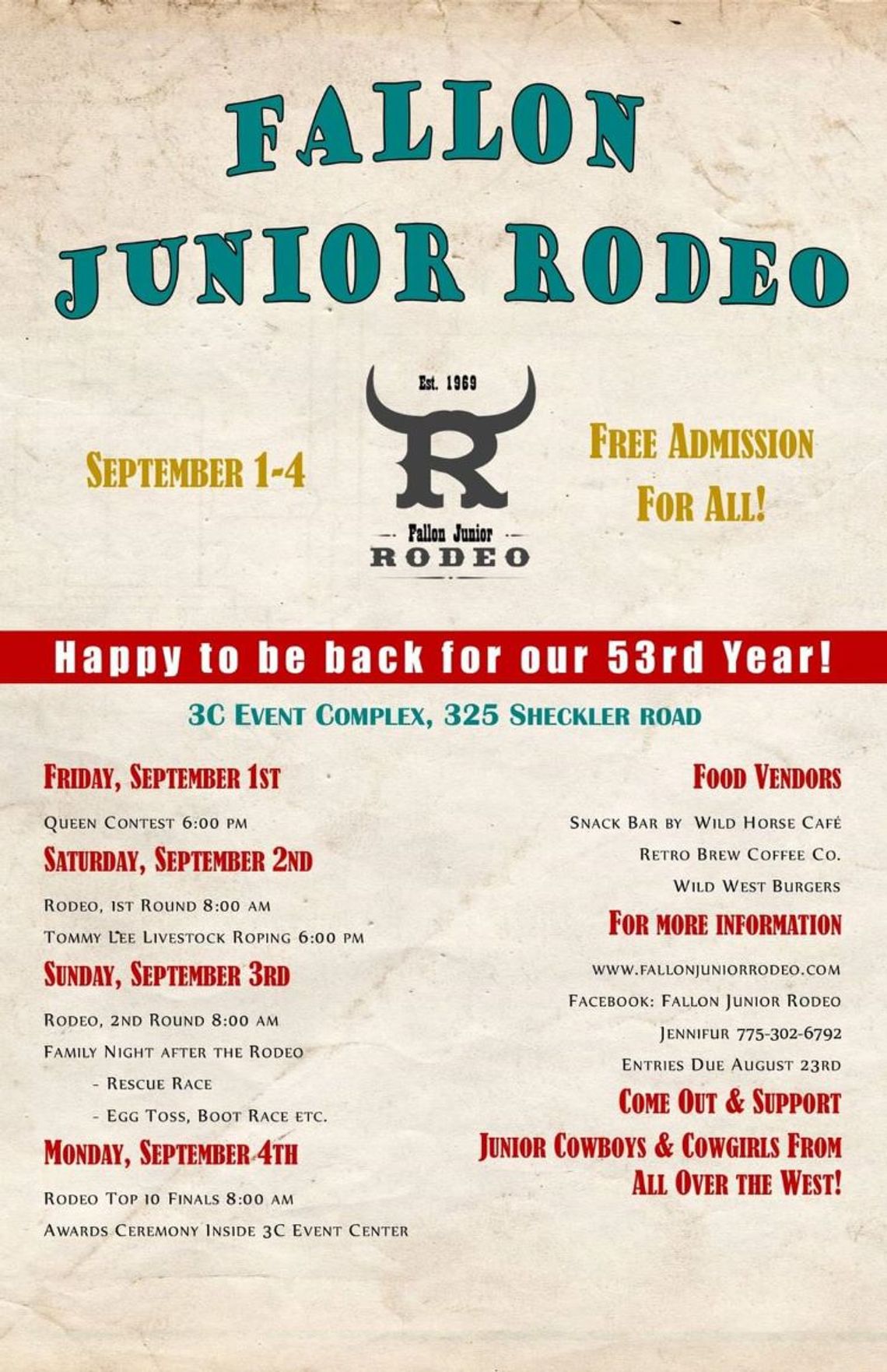 Junior Rodeo Labor Day Weekend