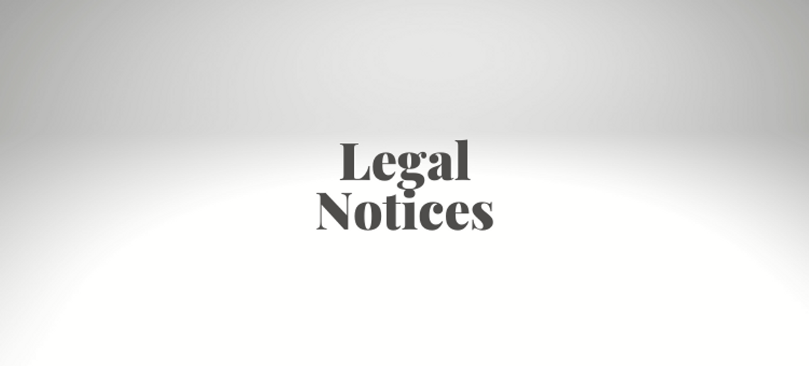 Legal Notices -- Storage Shed Sales