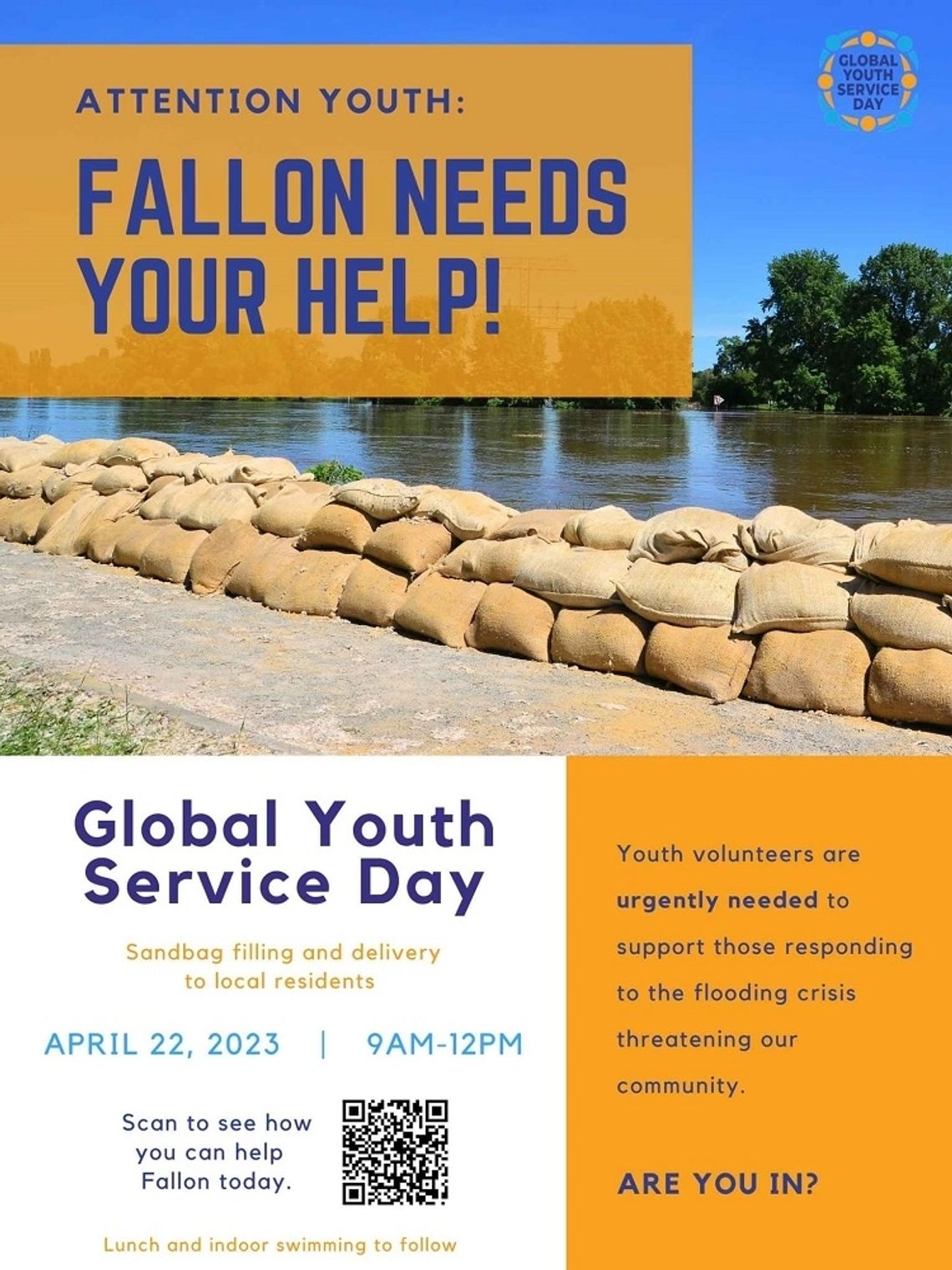 Local Youth to Fill, Deliver, and Set-up Sandbags 