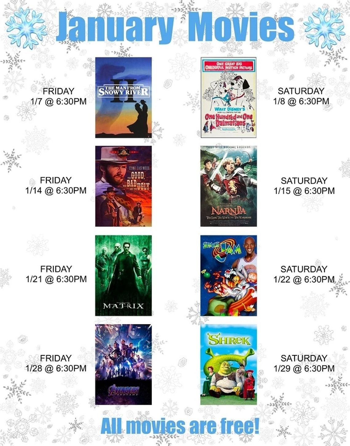 Movies & More - for the week of January 4