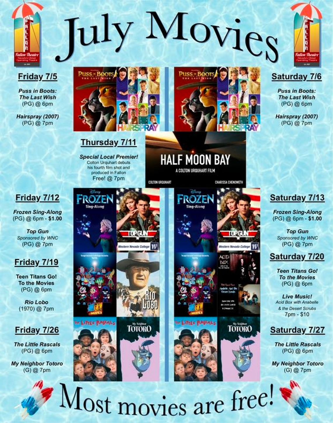 Movies & More - July 5 and 6, “Puss in Boots: The Last Wish" and "Hairspray”