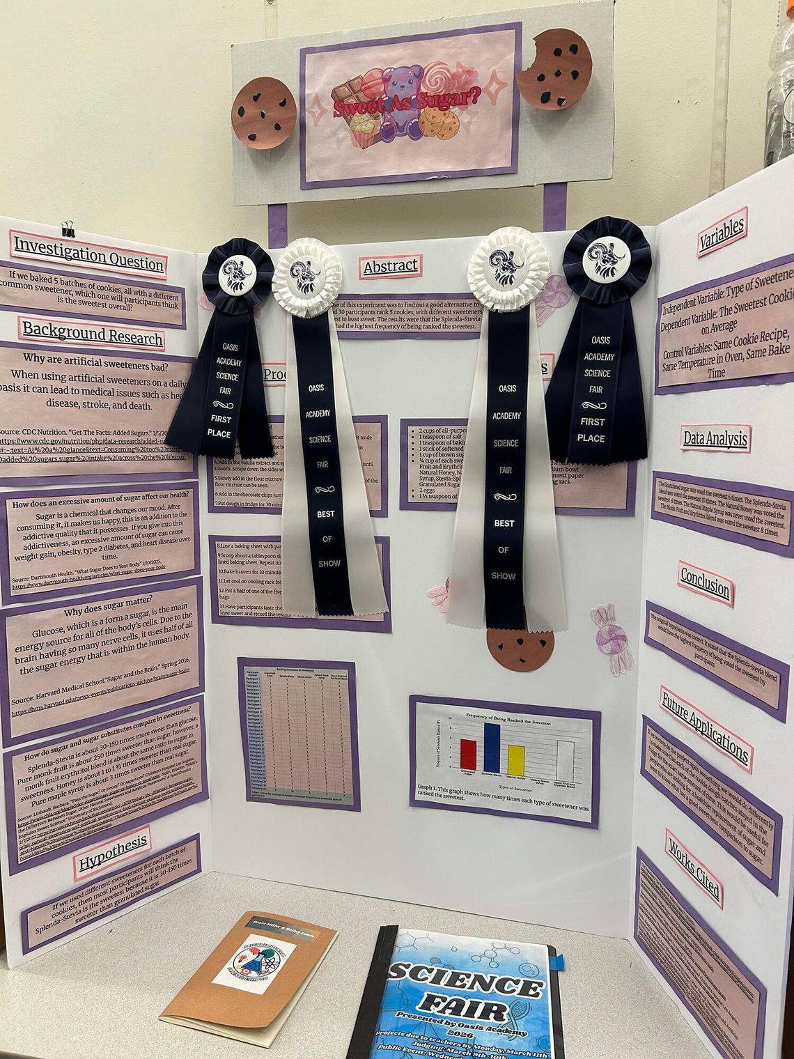Oasis Academy Science Fair Awards Oasis Academy Science Fair Awards