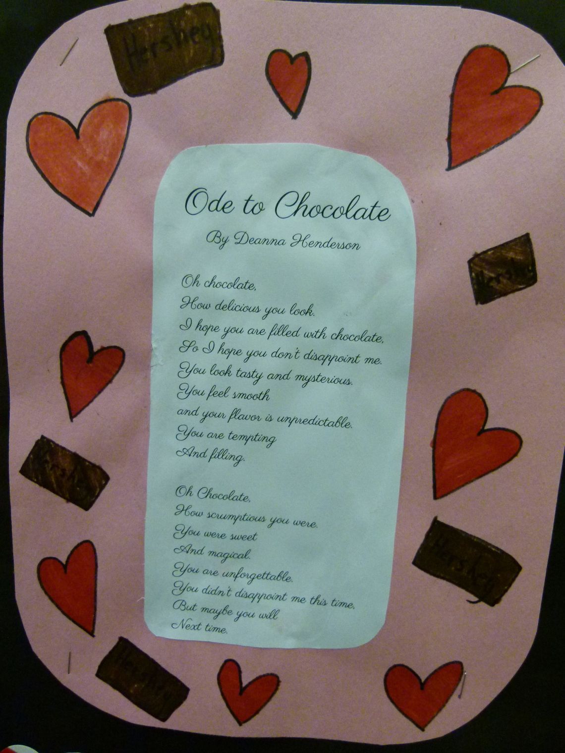 Ode to Chocolate -- Numa 5th Graders