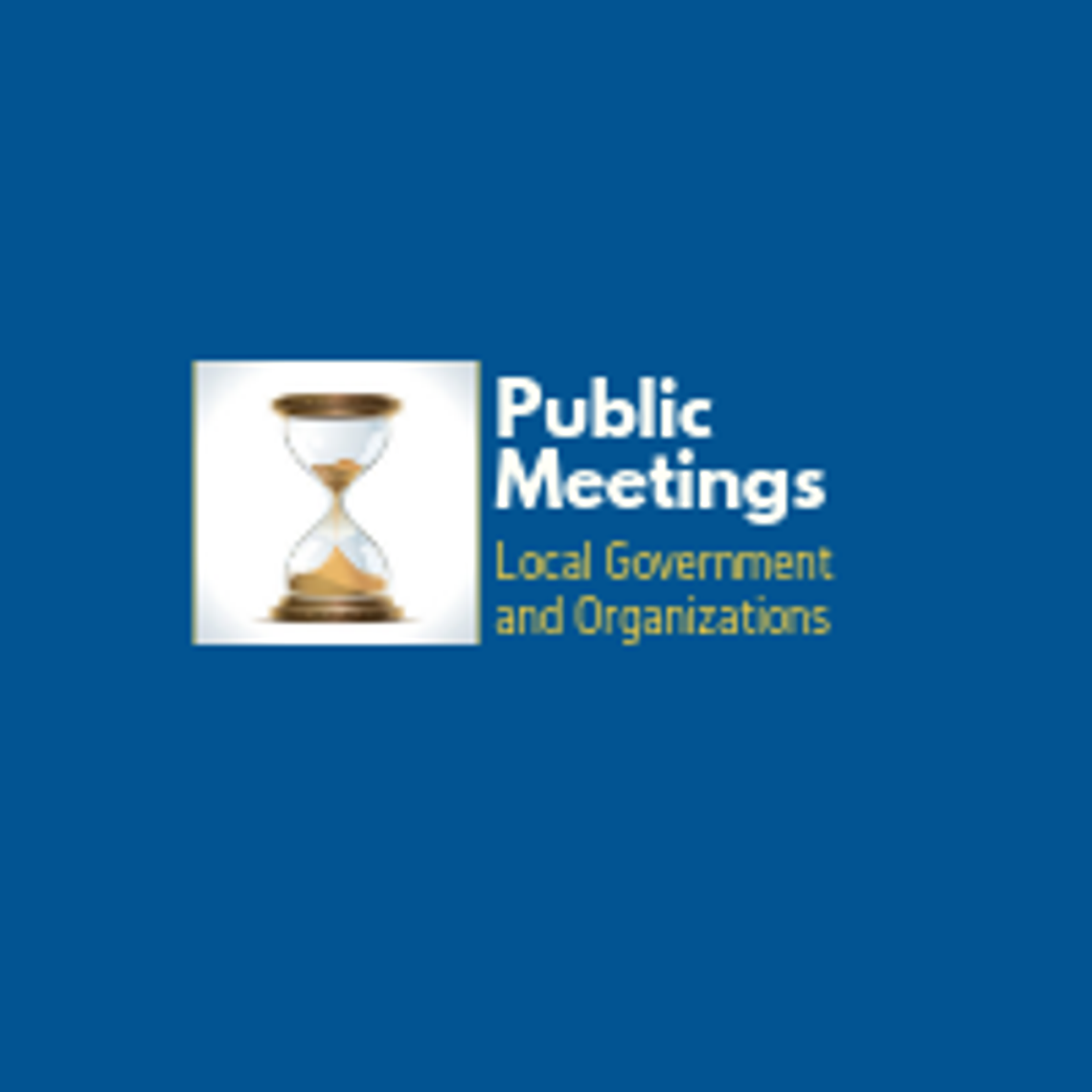 Public Meetings week of January 20th