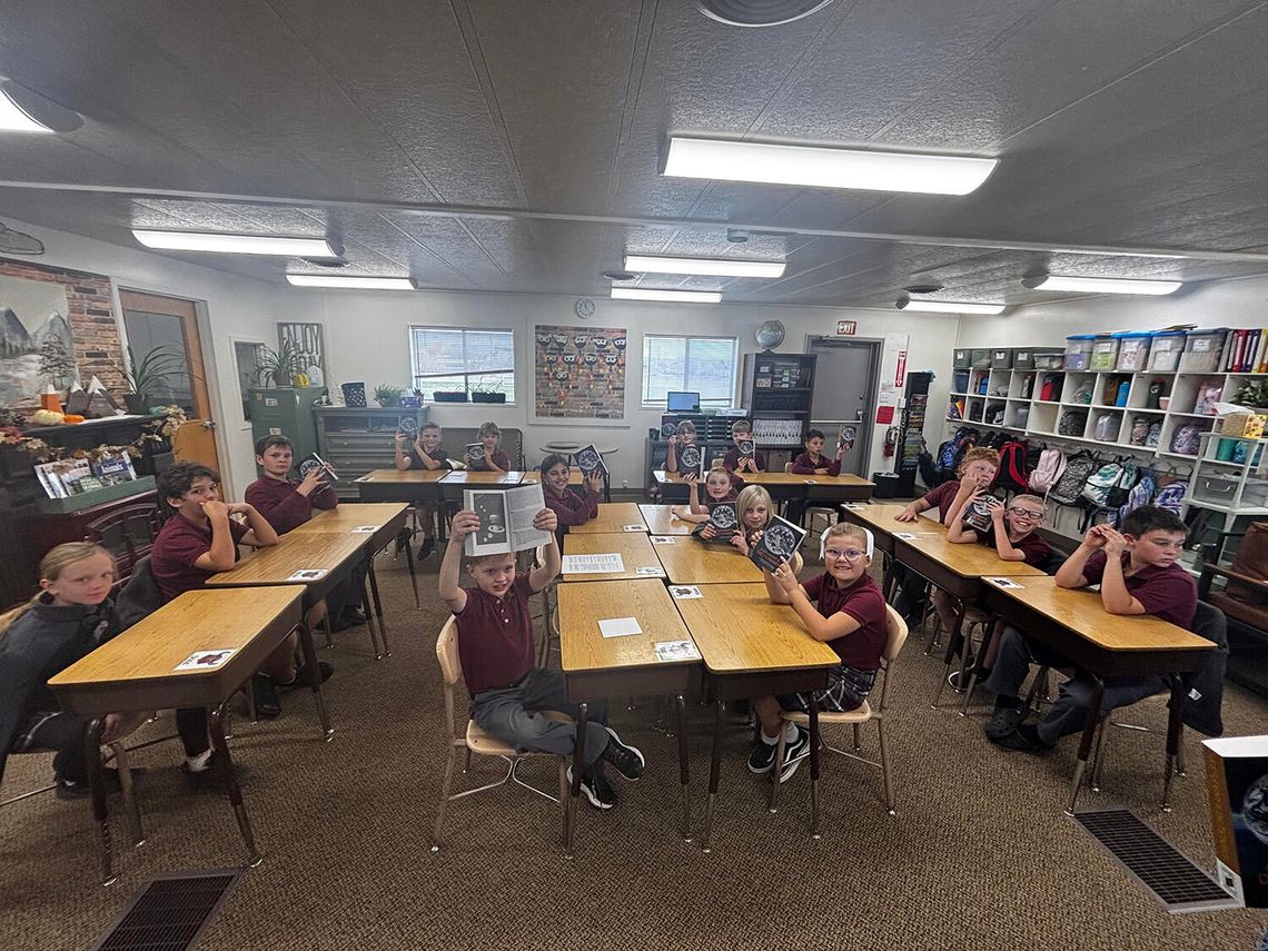 Rotary Club of Fallon Distributes Dictionaries to 3rd Graders at Veritas School