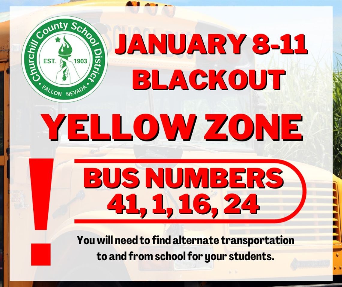 School District Reminder - Transportation Blackouts