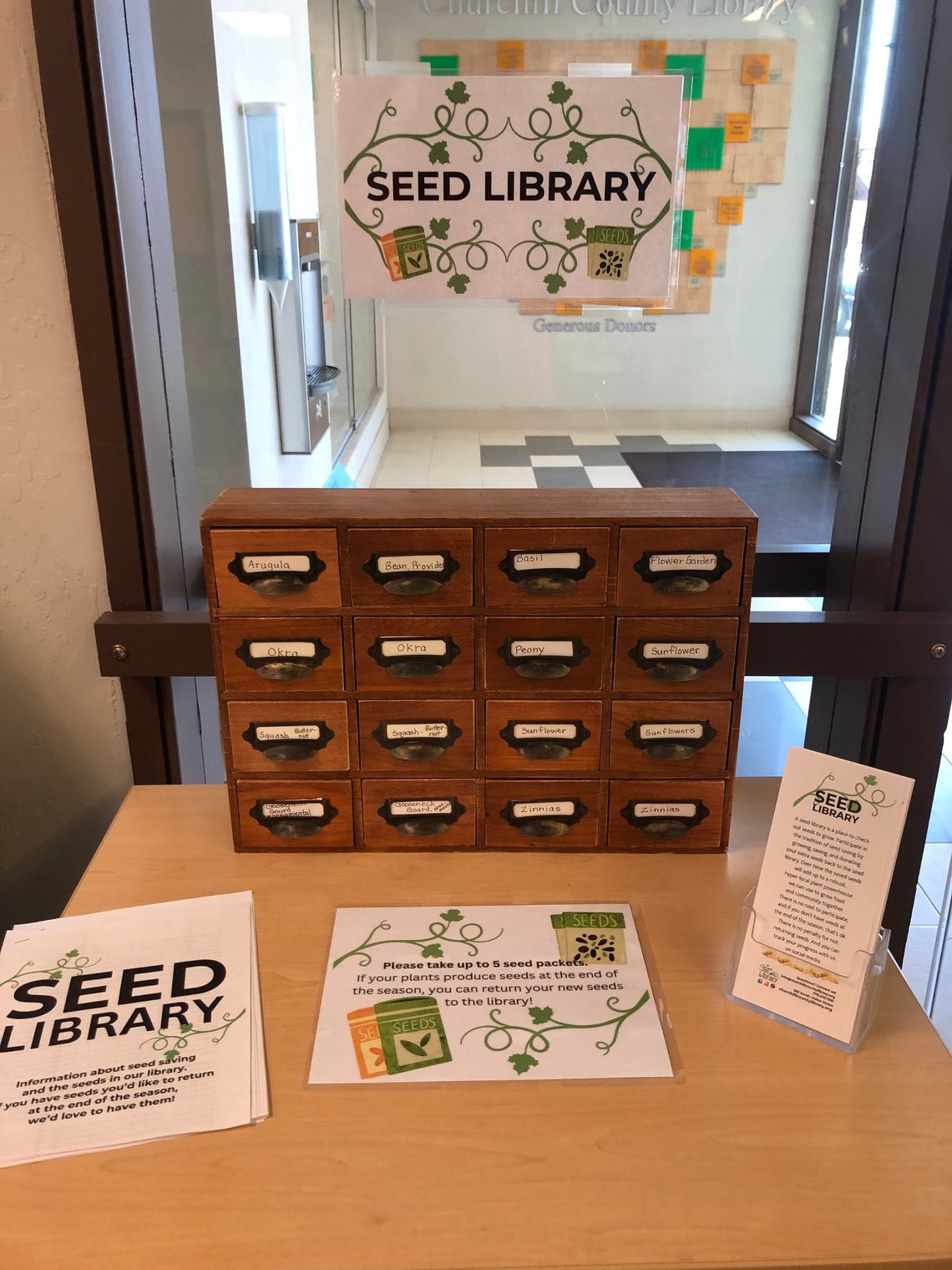 Seed Library Growing Strong at the Churchill County Library