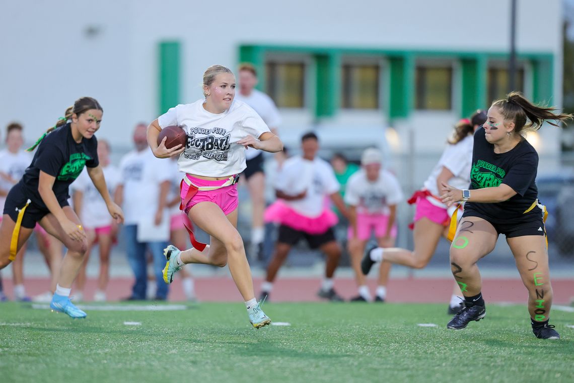 Seniors Run Away With Powderpuff Win Seniors Run Away With Powderpuff Win