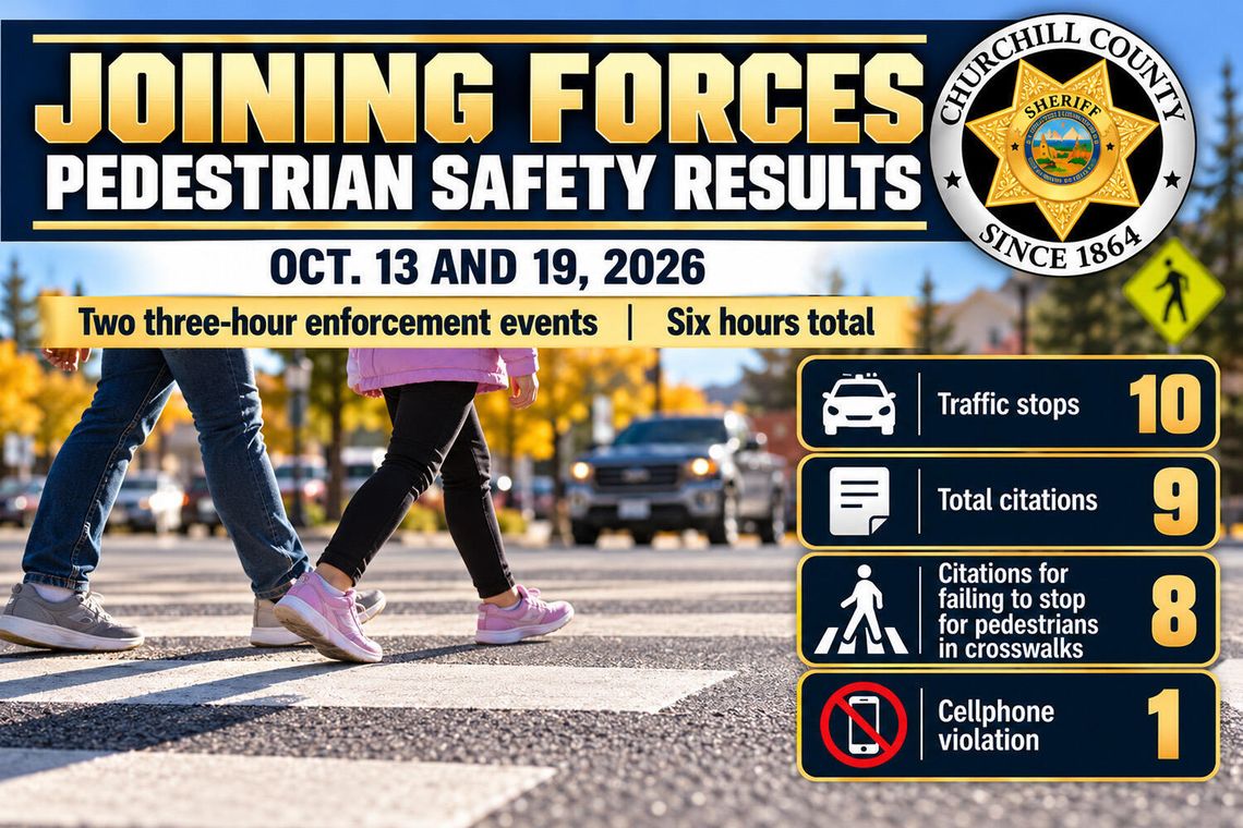 Sheriff’s Office Reports Pedestrian Safety Enforcement Results