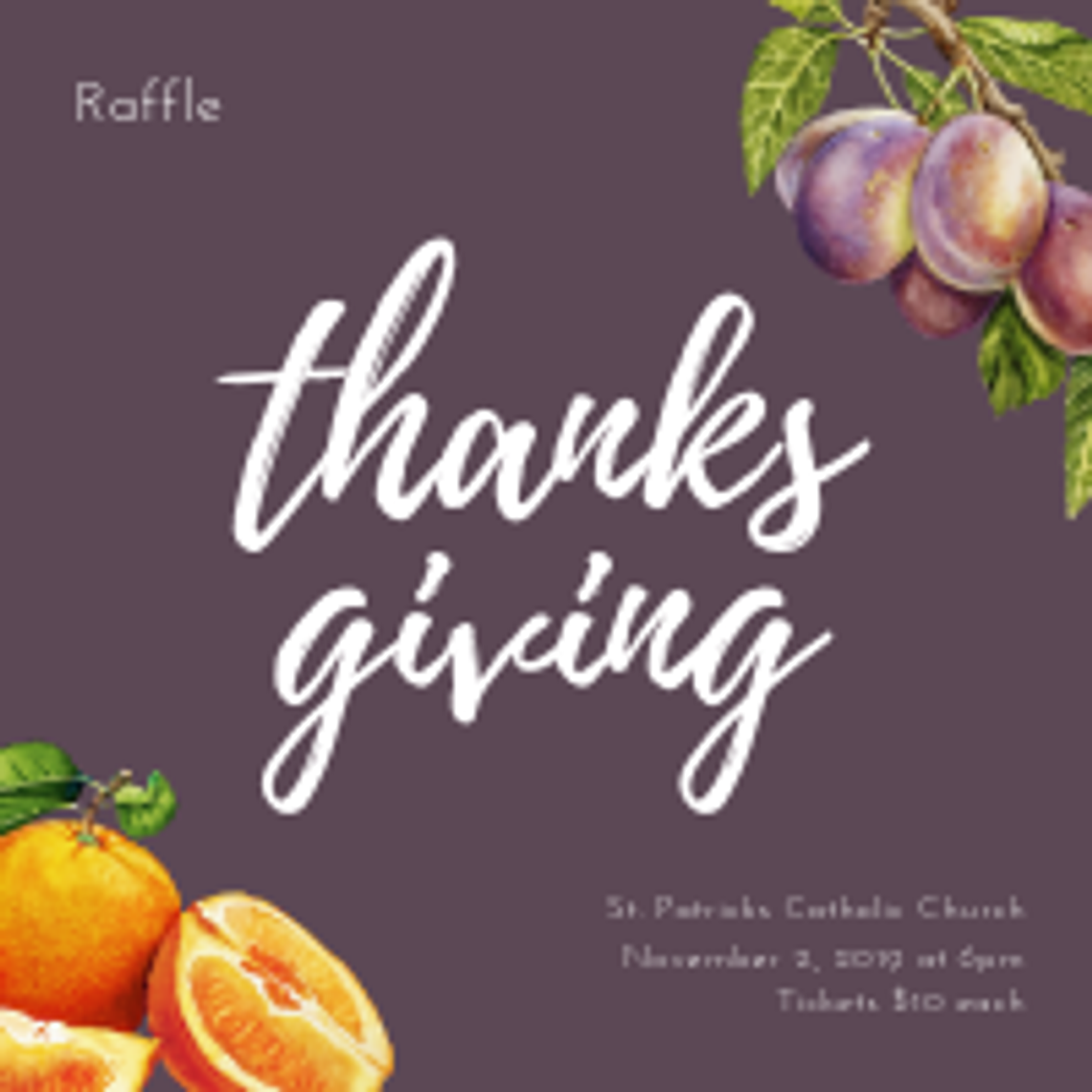 St. Patrick's Holiday Raffle