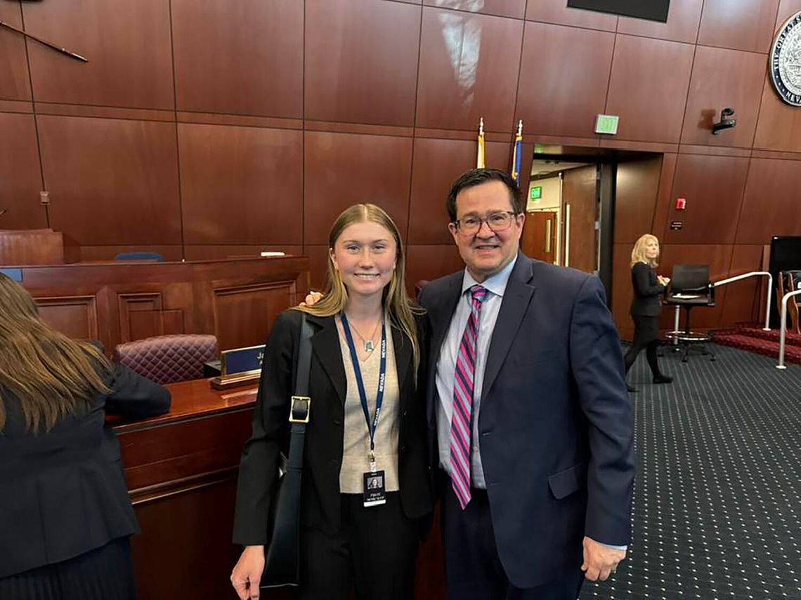 Tylie Norcutt Interns with Assemblyman Greg Koenig