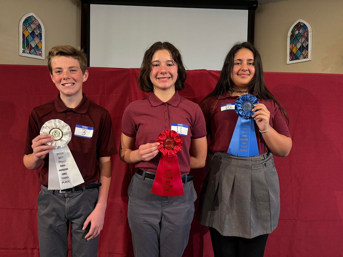 Veritas Preparatory School Classical and Christian Students Shine in Annual Speech Meet Veritas Preparatory School Classical and Christian Students Shine in Annual Speech Meet