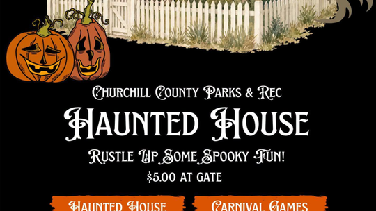 Churchill County Parks and Recreation Haunted House Oct. 24