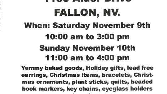 Craft Show and Bake Sale