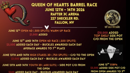 Queen of Hearts Barrel Race