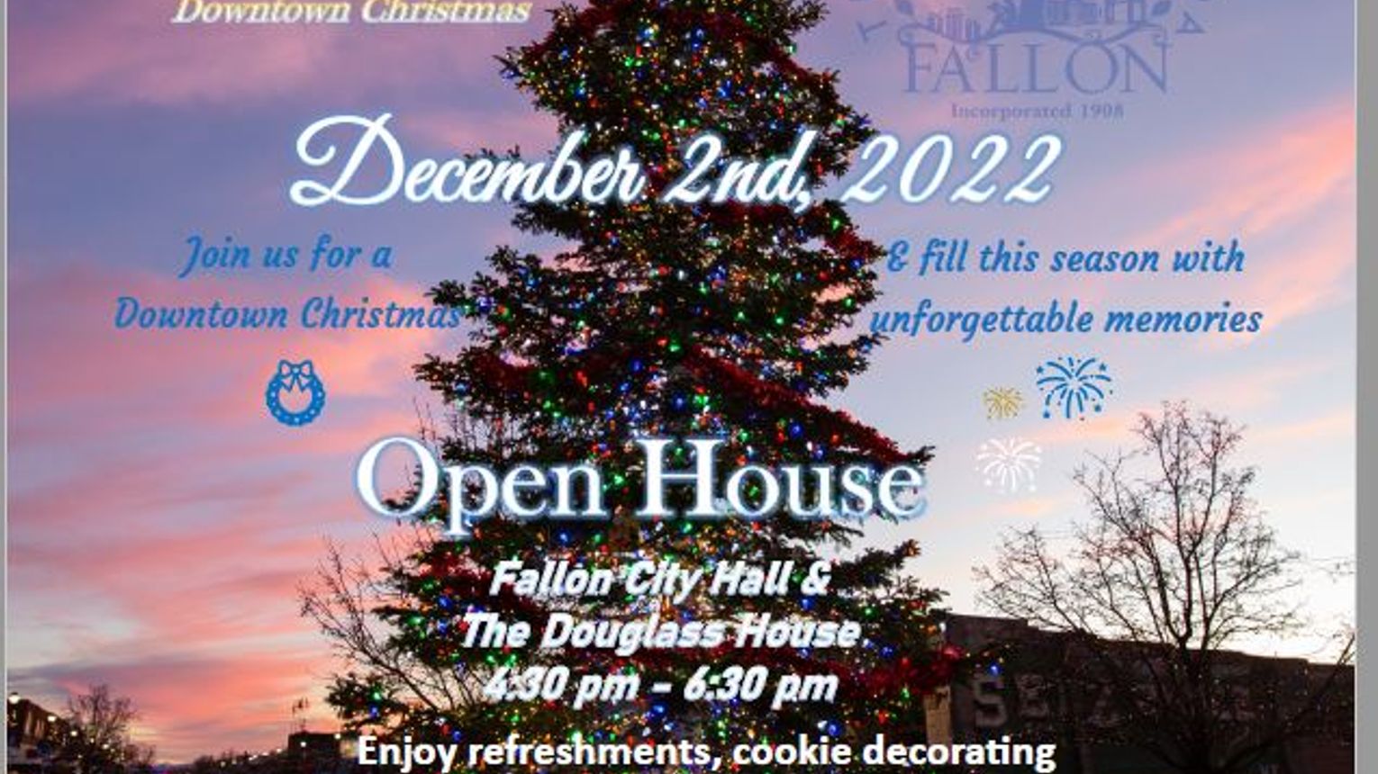 Fallon City Hall Open House and Christmas Tree Lighting