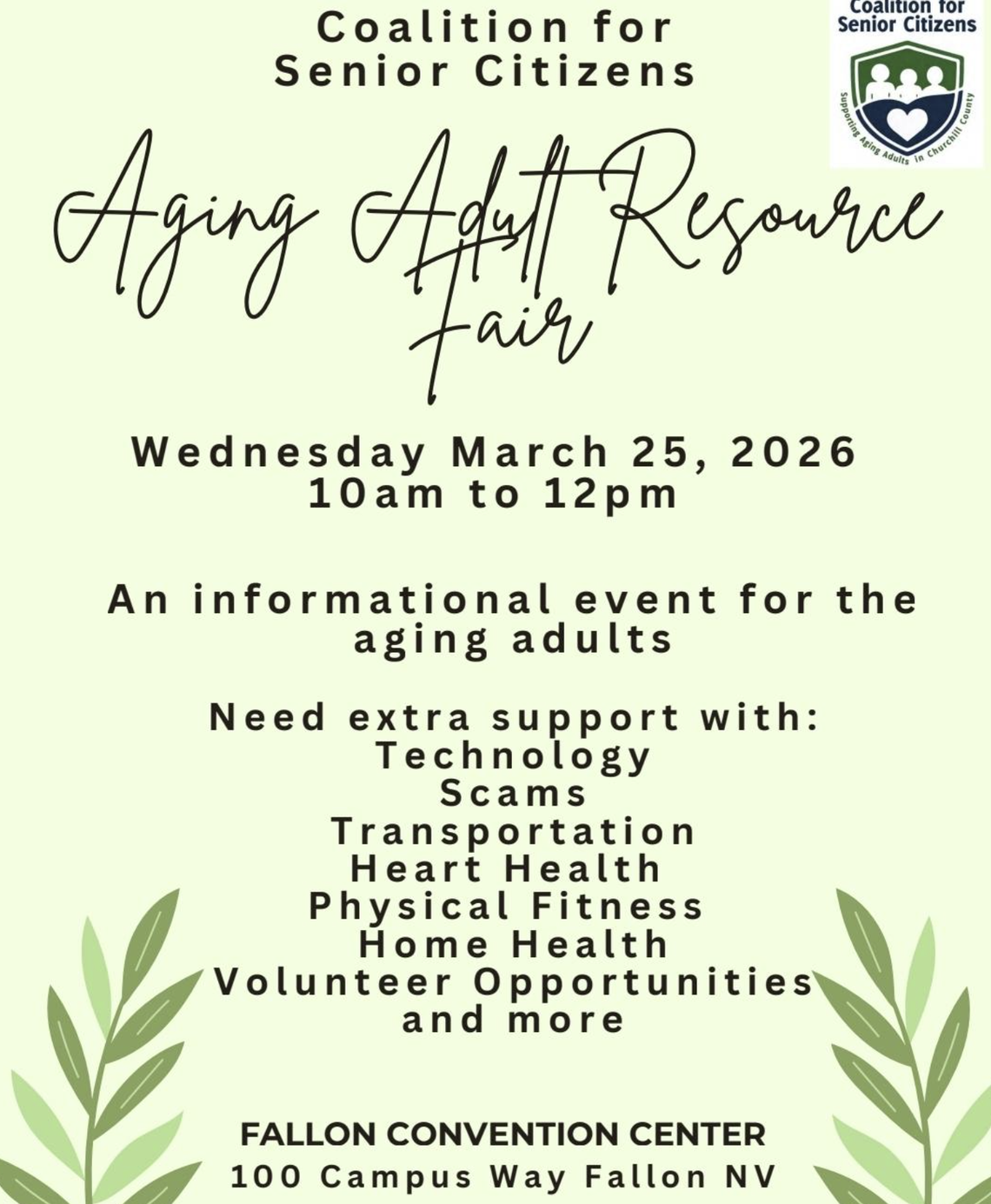 Aging Adult Resource Fair
