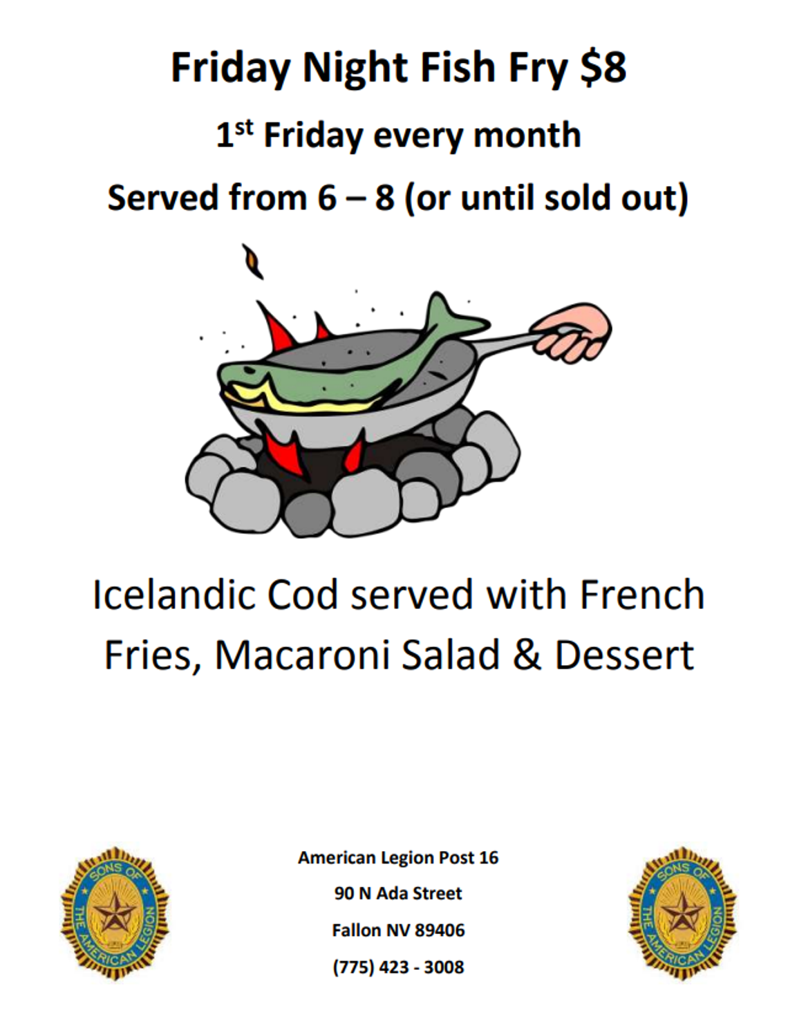 American Legion First Friday Fish Fry