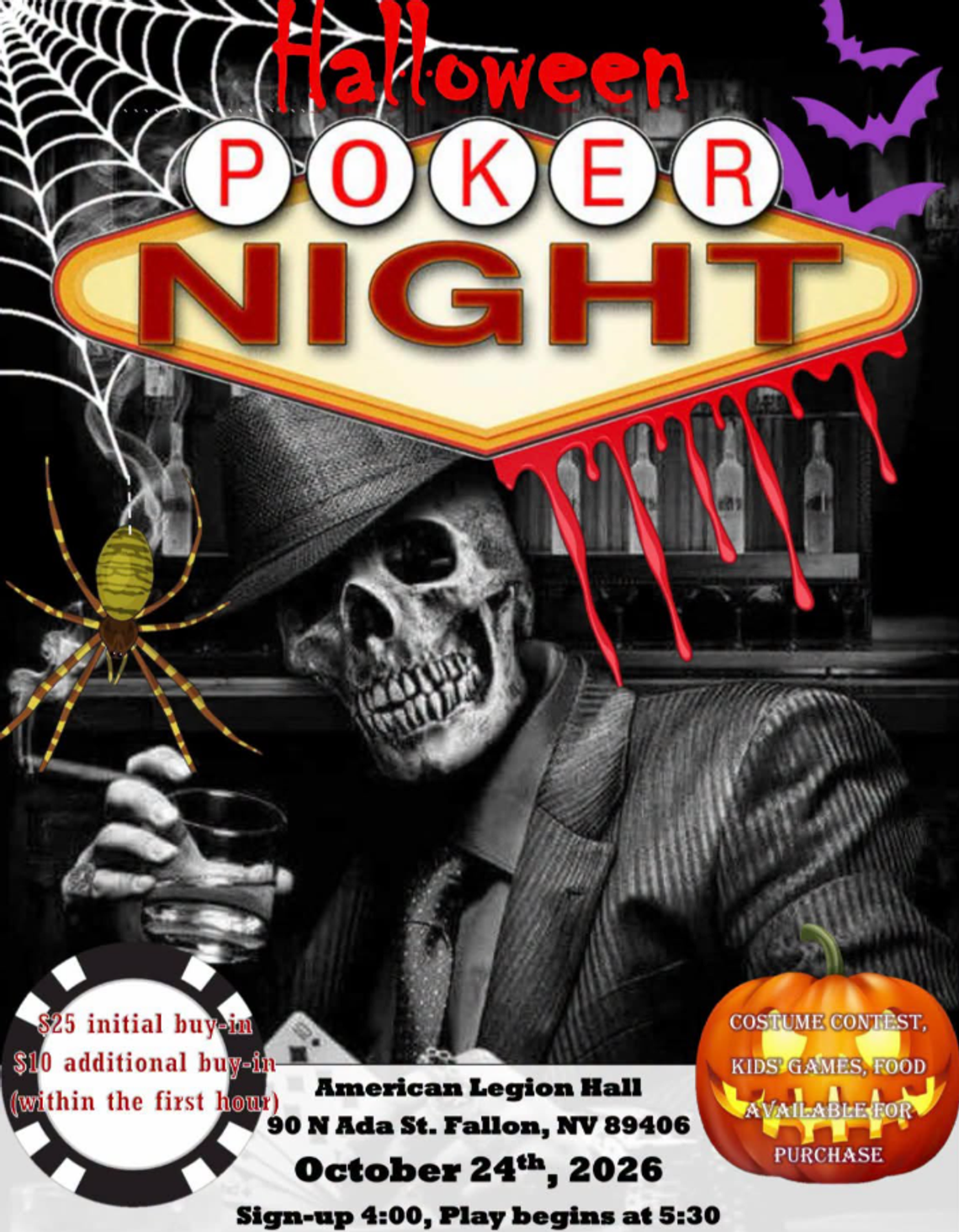 American Legion Halloween Poker Night American Legion Halloween Poker Night