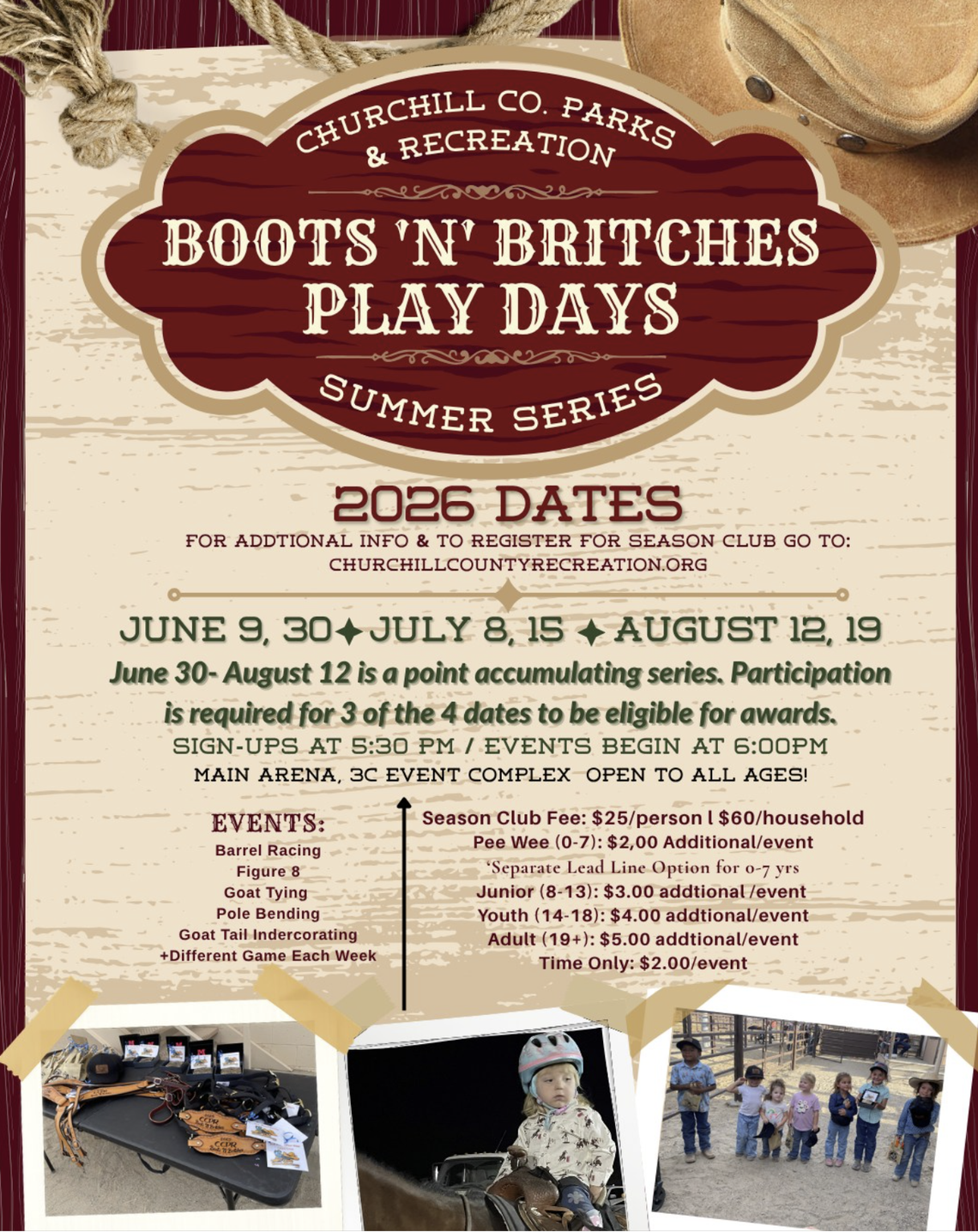 Boots 'N Britches Play Days