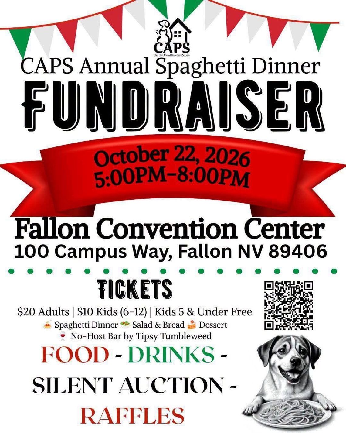 CAPS Annual Spaghetti Dinner Fundraiser CAPS Annual Spaghetti Dinner Fundraiser