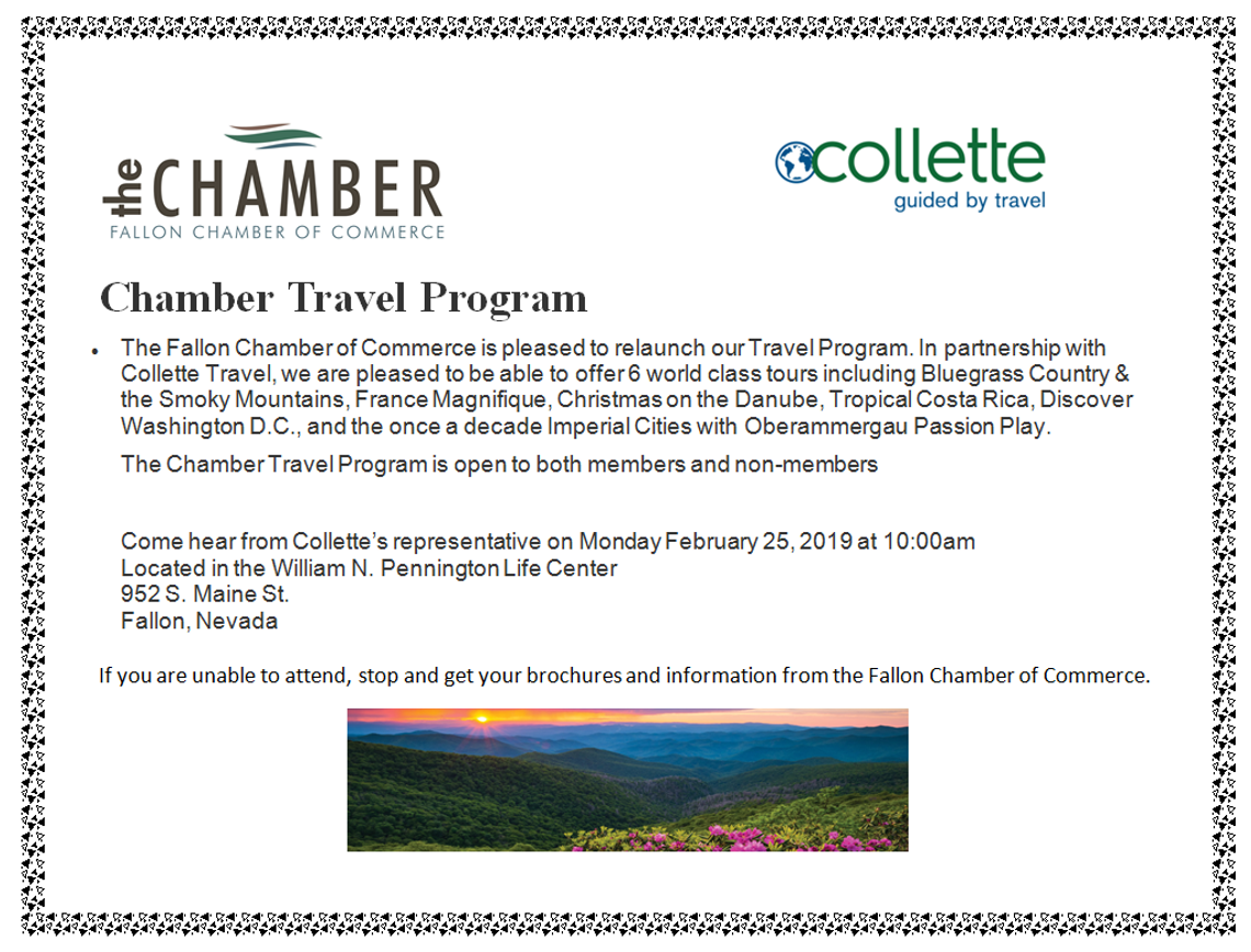 Chamber Travel Program Presentation