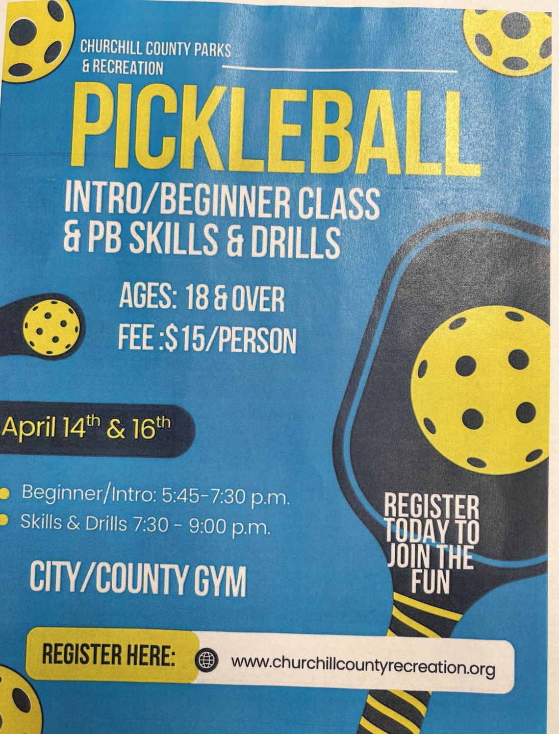 Pickleball Beginner Class