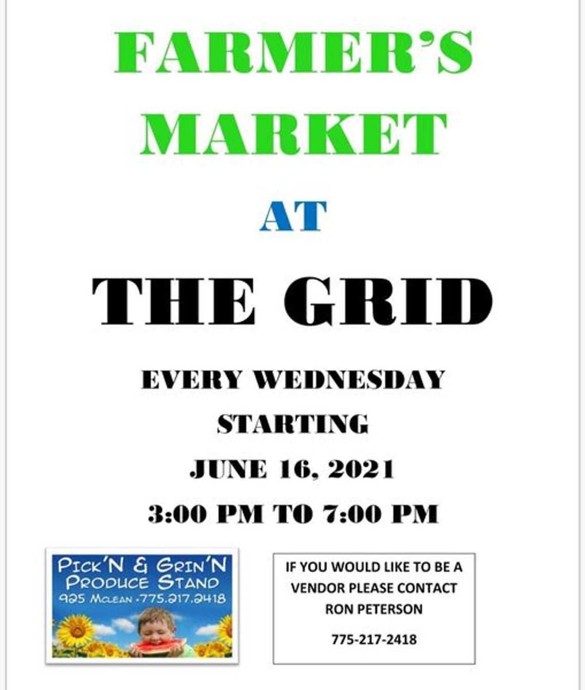 Pick'n & Grin'n Farmers Market