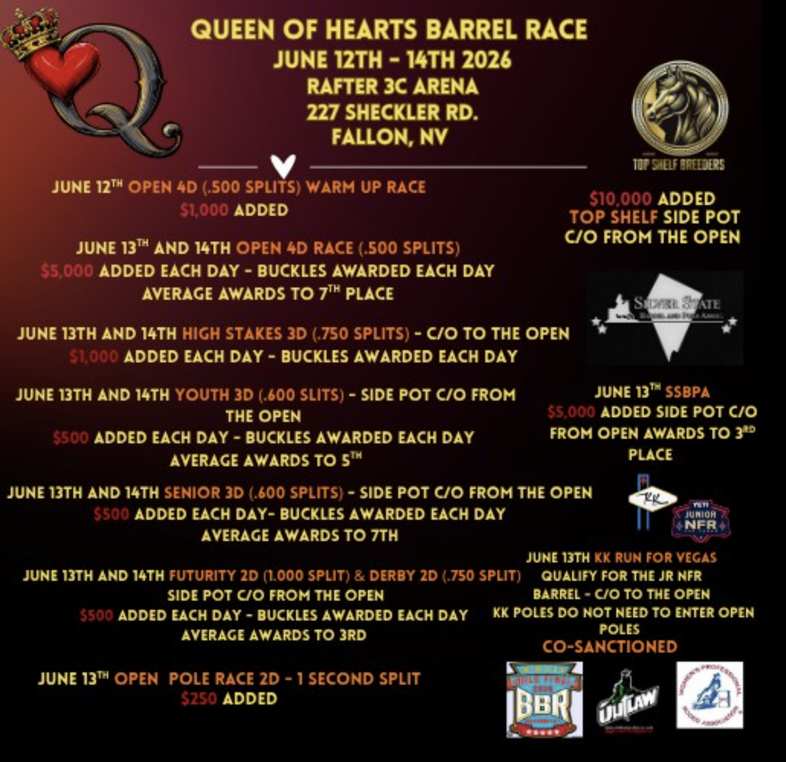 Queen of Hearts Barrel Race