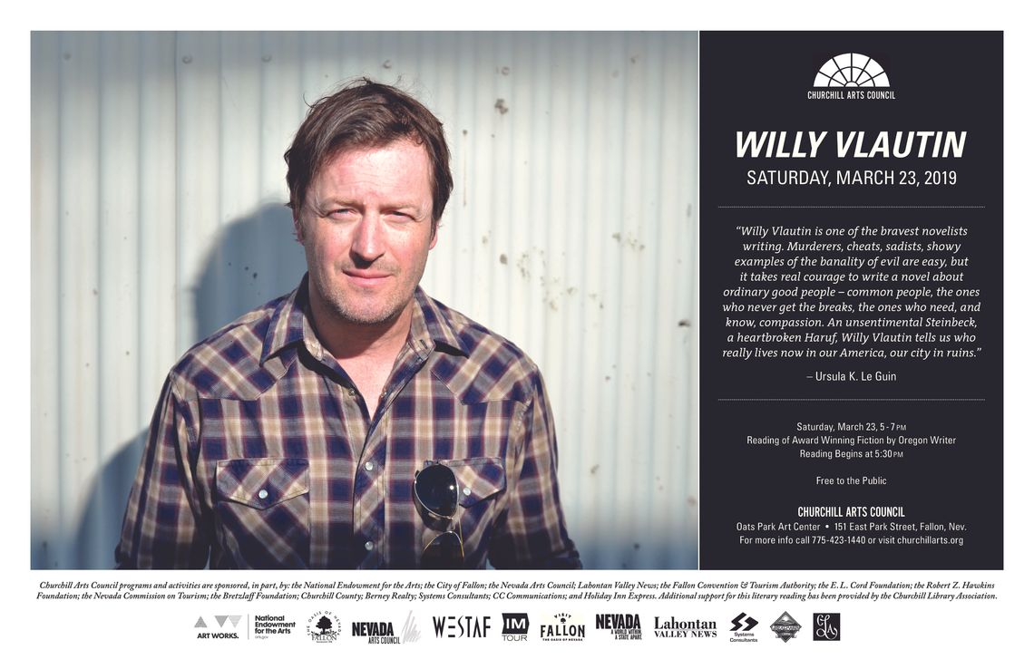 Reading of Award Wining Fiction - Willy Vlautin