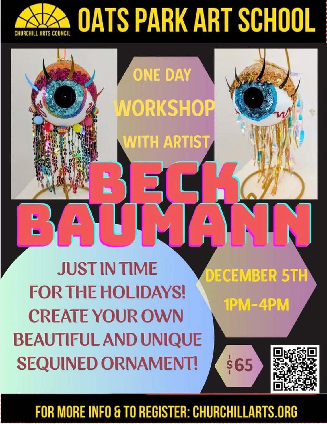 Sequined Ornament Workshop With Beck Baumann Sequined Ornament Workshop With Beck Baumann