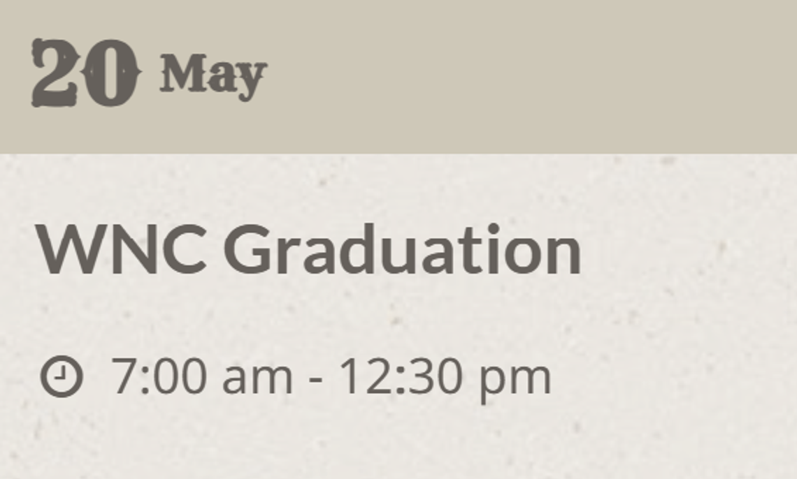 WNC Graduation