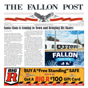The Fallon Post Print Edition, November 10, 2023 - page 1