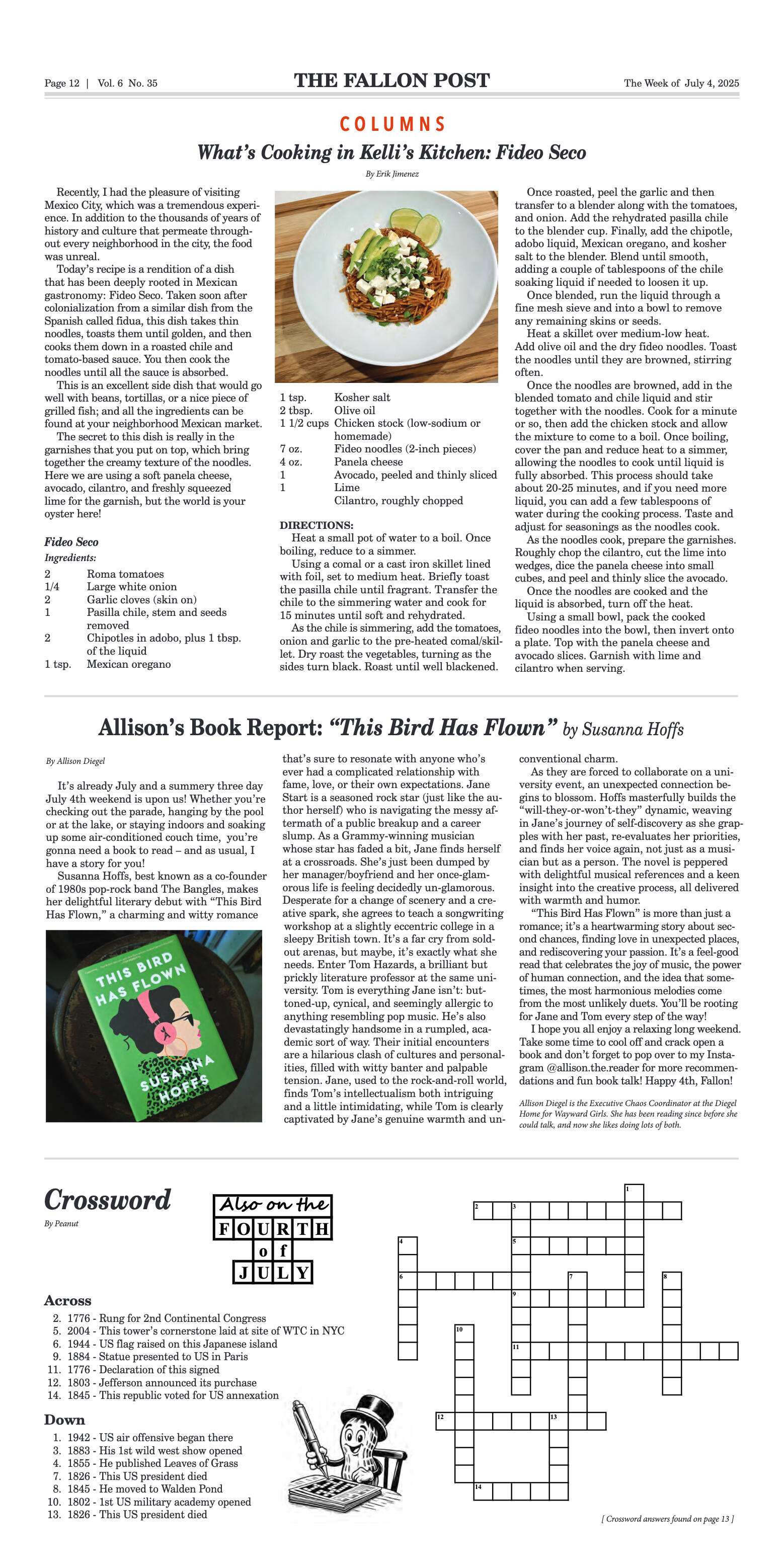 July 4, 2025 -Fallon Gears Up for a “Bee-autiful”  - page 12