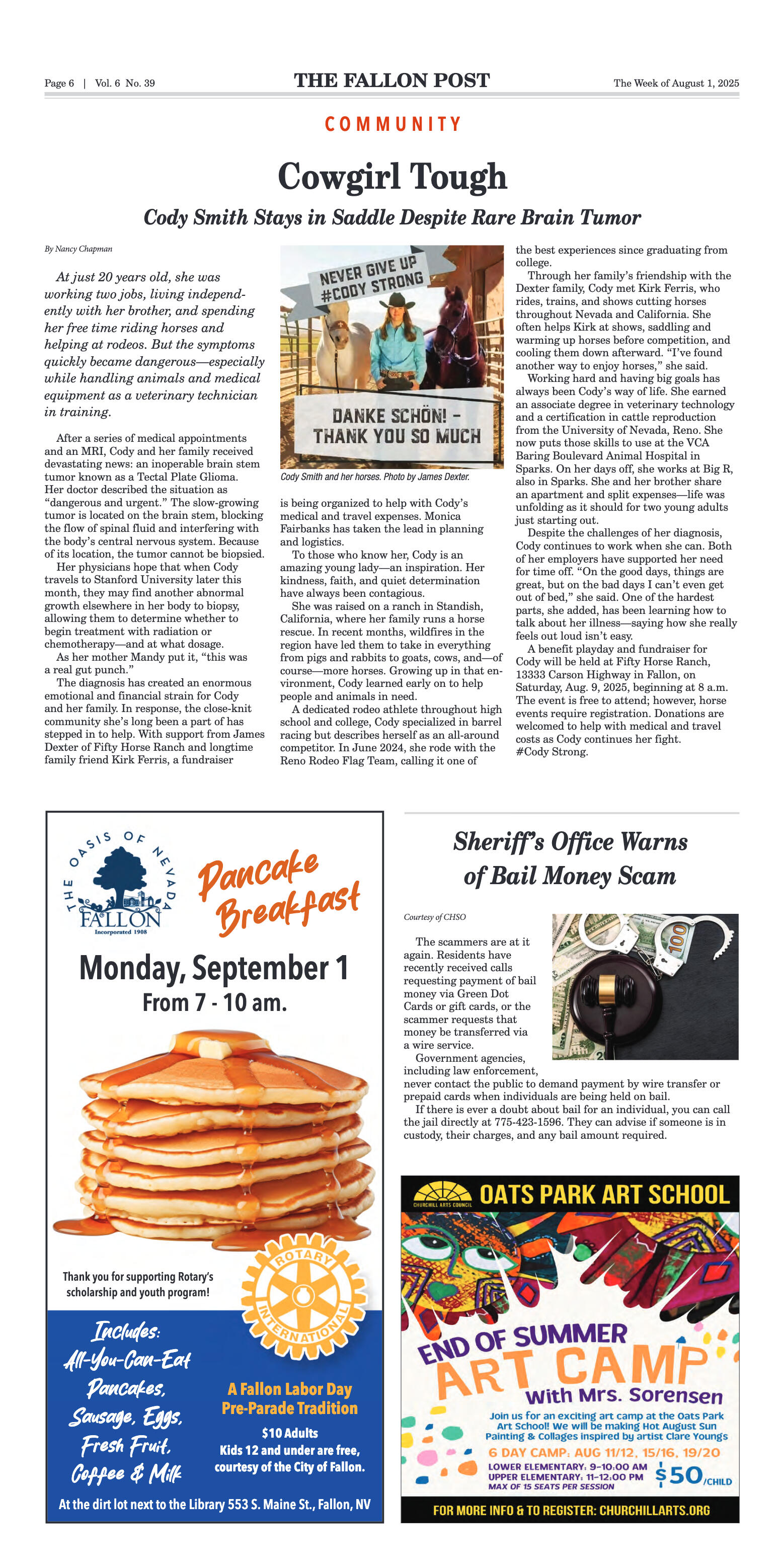 August  1, 2025 -BLM Approves Lahontan Wild Horse  - page 6
