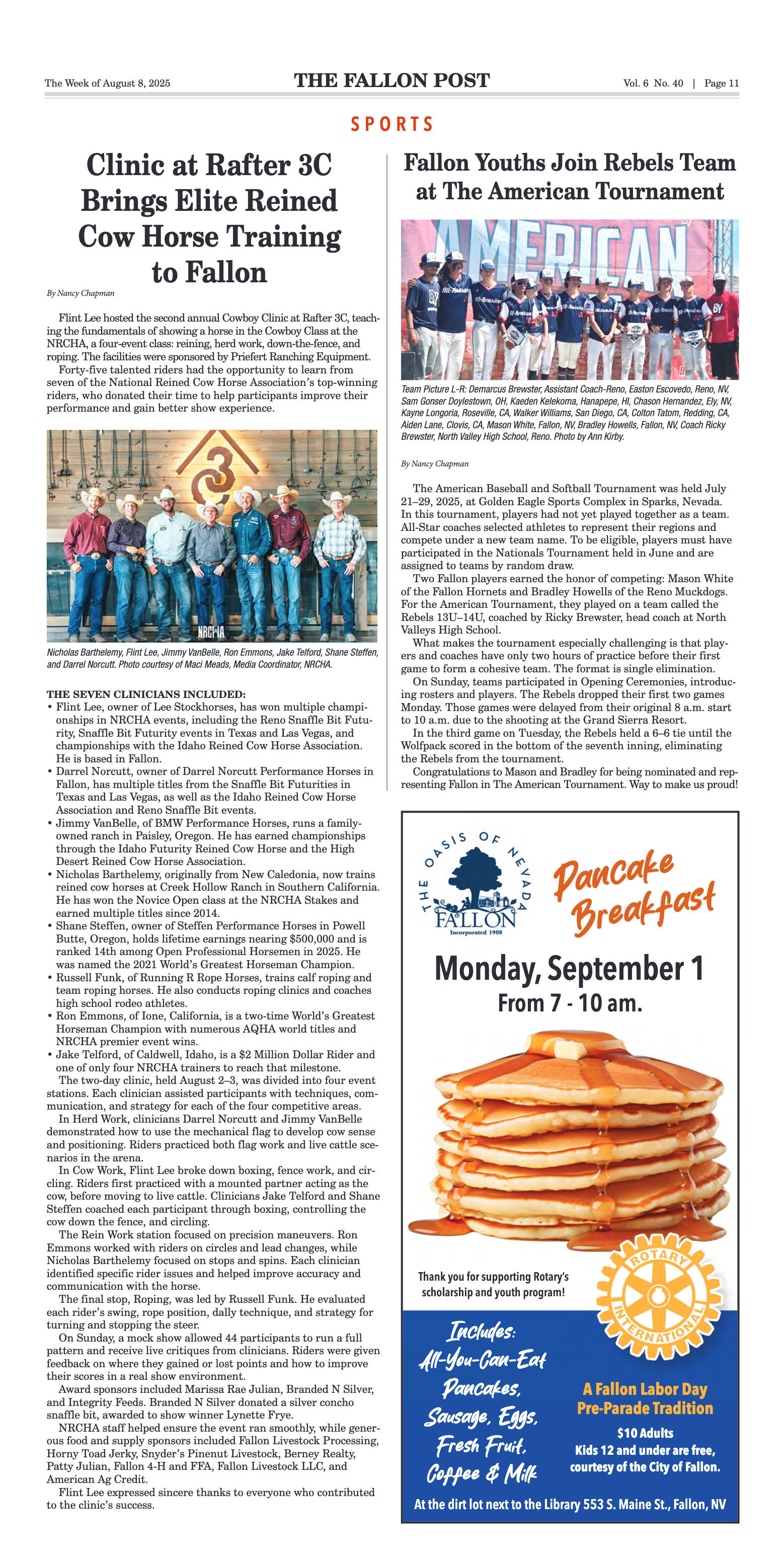 August 8, 2025 -Fallon Cowgirl, Andrea Van Leuven, - page 11