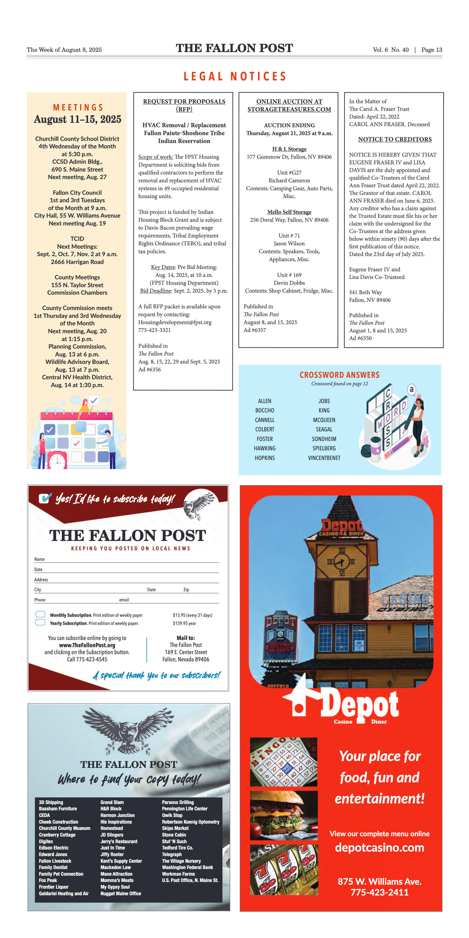 August 8, 2025 -Fallon Cowgirl, Andrea Van Leuven, - page 13