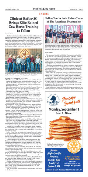 August 8, 2025 -Fallon Cowgirl, Andrea Van Leuven, - page 11